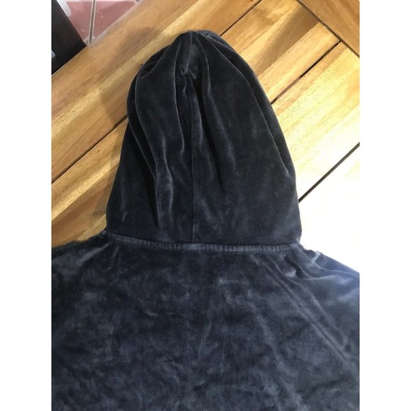 Victoria's Secret VSX Sexy Sport Velour Fitness Workout Zip Up Size Large Black - Picture 7 of 8